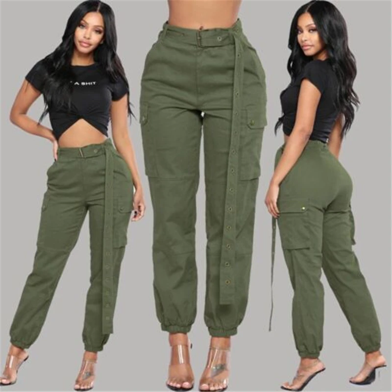 Для женщин Повседневное военные брюки карго боевые леггинсы для бега с