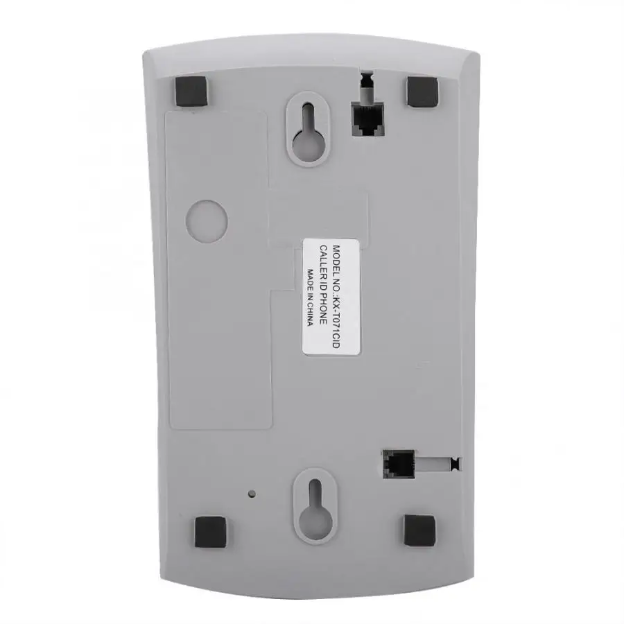 Telefono fijo KX-T071CID السلكية الإنجليزية التوصيلة مع رئيس مسجل صوتي RJ45 (6P2C) واجهة Telefono