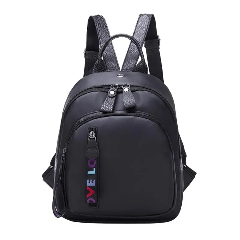 

2019 New Women Travel Backpacks Solid Color Nylon Material Large Capacity Wear-resistant Anti-theft Travel School Backpacks