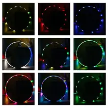 LED Lighting Fitness Circle Changing Light Rechargable Loose Weight Toy Holiday DIY Decorations 300 Kinds Lighting Effects