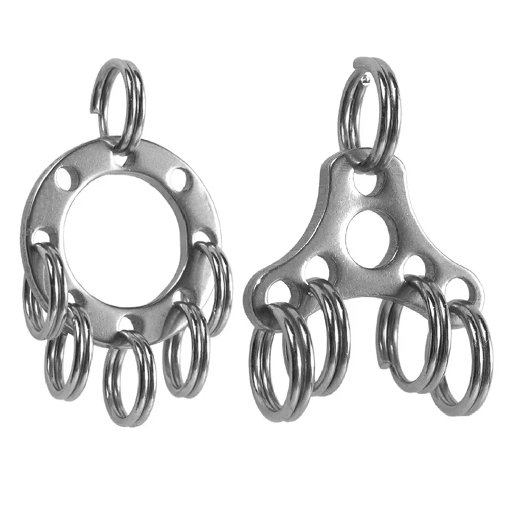 

EDC Mini Suspension Clip Flashlight Buckle Clip Key Chain With Hat Buckle Outdoor Clipping Keychains Tool Gadgets
