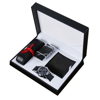 

2020 New Watch Men Top Brand Luxury Gift Set Watch Wallet Belt For Father's Day Gift Set Valentine's Day Gift With Box Relojes