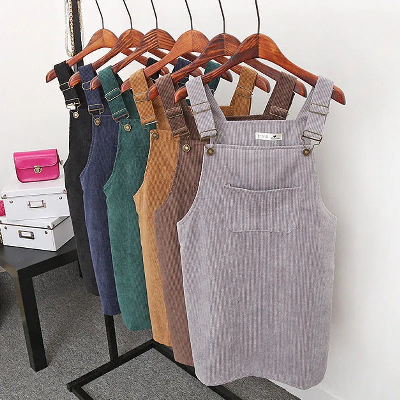 

Hot Sale Kawaii Women Summer Casual Suspender Dress Dailywear Mini Overalls Dress 5 Colors Available Free Size Suspender Dress