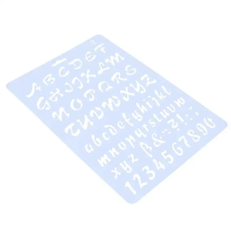 

Letters Numbers Template Ruler DIY Photo Album Hollow Stencils Drawing Tool