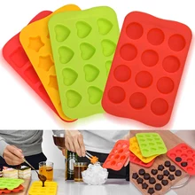Силиконовая звезда креативная форма для шоколада 12 сетка 1 шт. популярная форма для торта в форме сердца квадратный Кубик Льда круглые кухонные аксессуары Форма для желе