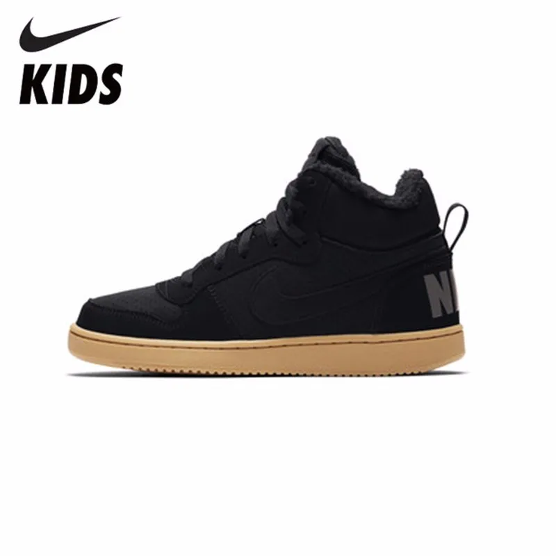 

Nike High Help Leisure Time Skate Shoes Increase Down 2018 New Pattern Winter Court Sneakers Children's Shoes #AA3458