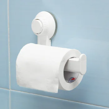 

High Quality Suction Cup Toilet Roll Paper Holders Paper Hanging Rack Wall Mount Paper Hanger Towel Holders Bathroom Supplies