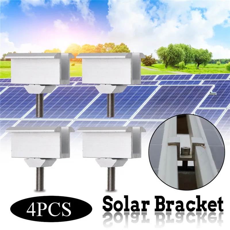 Hot Sliver Solar Panel Brackets Stainless Steel Mounting Sets For Most Framed Panels On The Rv House And Boat huismerk kopen in de aanbieding Hot Sliver Solar Panel Brackets Stainless Steel Mounting Sets For Most Framed Panels On The Rv House And Boat huismerk kopen in de aanbieding