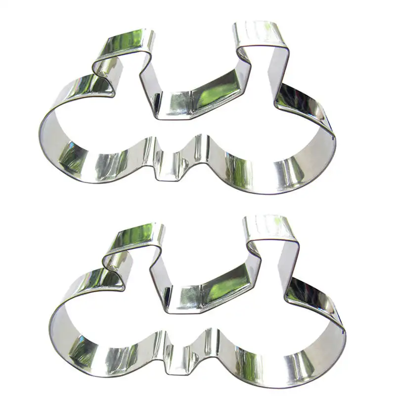 

Bicycle shape 2 piece biscuit cutting molds, baking tools, cake decorating soft candy tools.