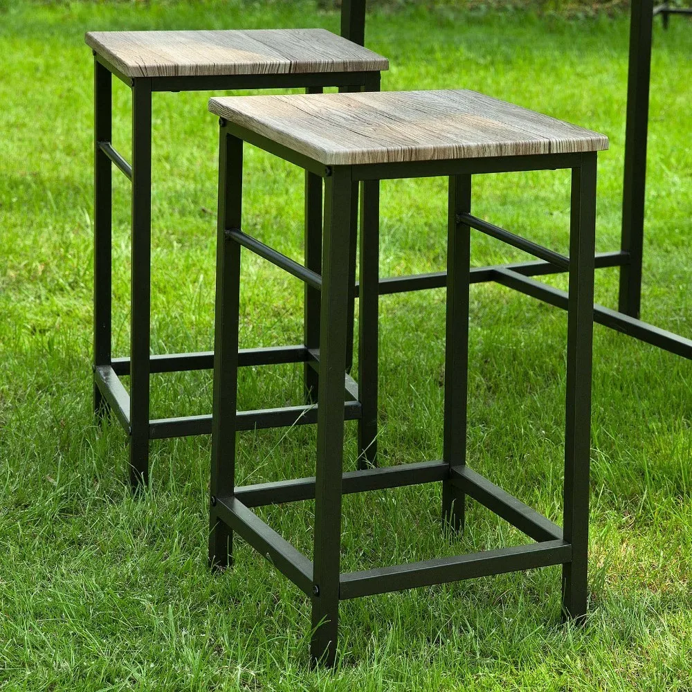 Bar Set-1 Bar Table and 4 Stools Home Kitchen Breakfast Bar Set Furniture Dining Set SoBuy OGT11-N