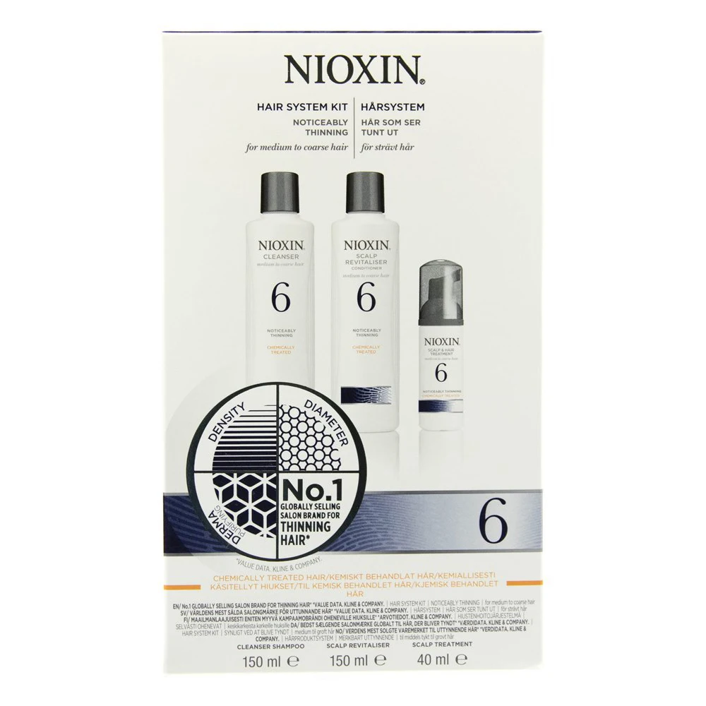 Набор NIOXIN 3х ступенчатая система System 6|Наборы для ухода за волосами| |