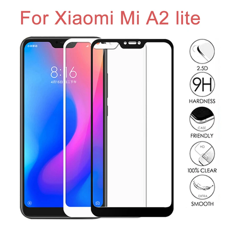 Защитная пленка для экрана Mi A2 Lite закаленное стекло Xiaomi Ksiomi A2lite 2 light MiA2 Redmi 6 Pro