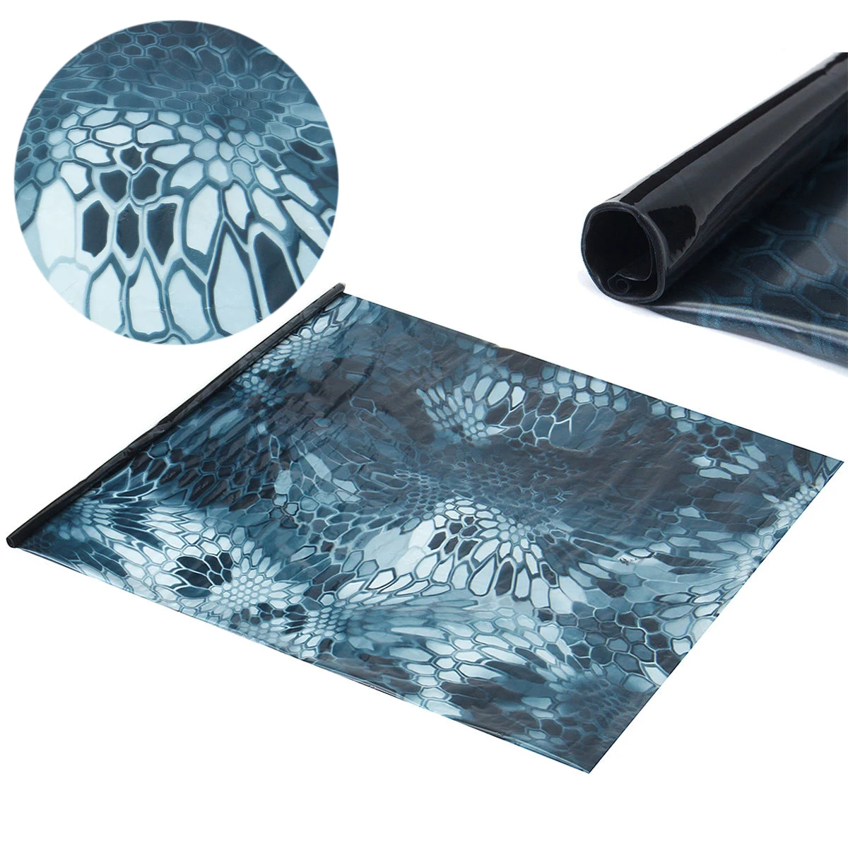 

0.5m*1m PVA Hydrographic Water Transfer Film Dipping Blue Hex Printing Film