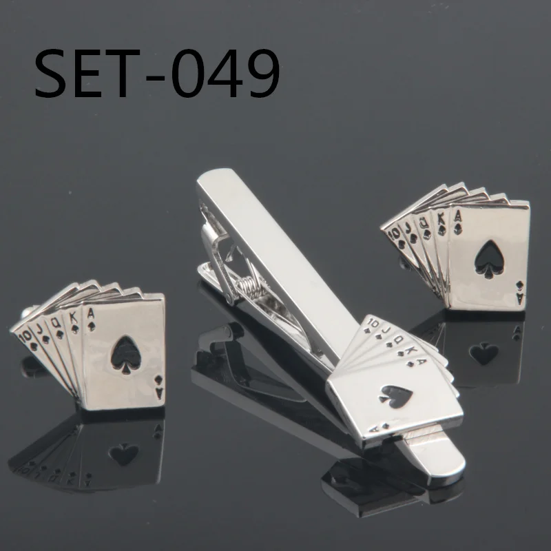 Novelty Interesting Tie Clips & Cufflinks Set Can be mixed Free