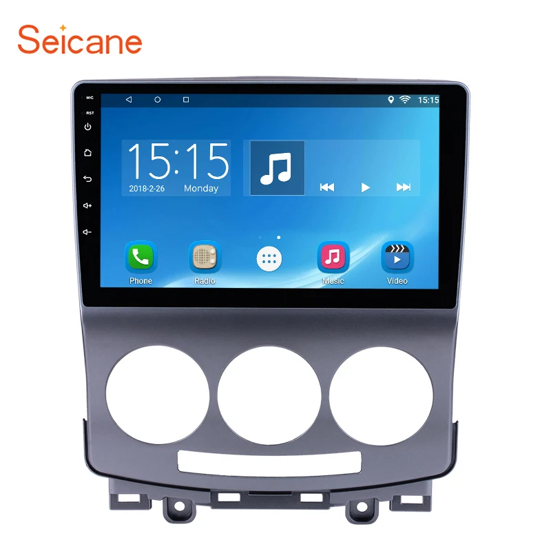 

Seicane Android 7.1/8.1 GPS Navigation Radio for 2005-2010 Old Mazda 5 HD 1024*600 Car Multimedia Player Steering Wheel Control