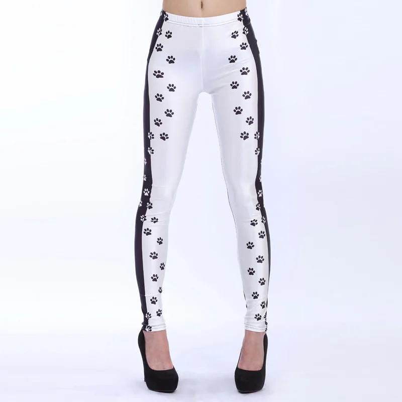 Spotted Dog 3D Print Leggings Women Leggins High Waist Fitness Leggings