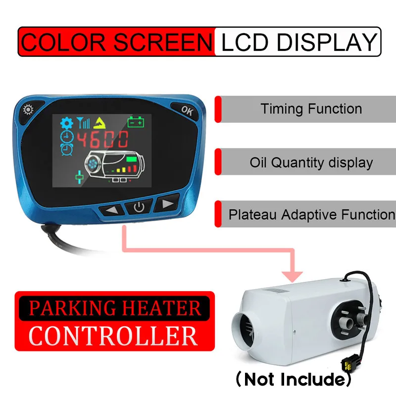 Синий 12 В/24 В ЖК-монитор переключатель дистанционного управления аксессуары для автомобиля трек Дизели воздушный Нагреватель стояночный нагреватель