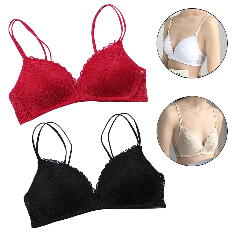 

Sexy Lace Bras For Women Push Up Lingerie Seamless Bra Ultra Thin Cup Bralette Bh Brassiere Female Spring Solid Underwear #D