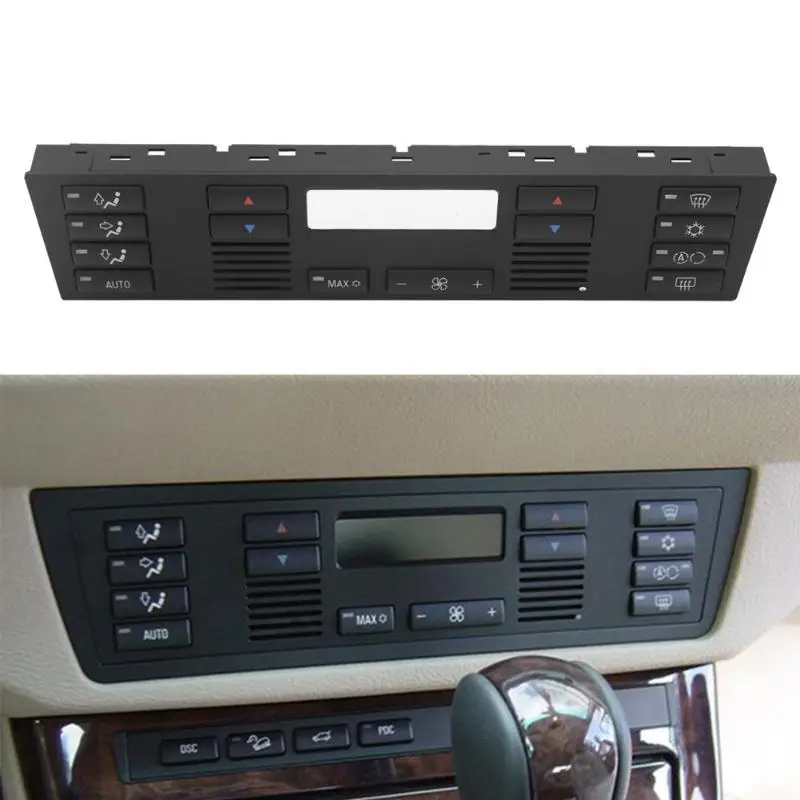 

VODOOL Auto Car A/C Air Conditioner Switch Panel For BMW 5 Series E39 X5 E53 Replacement Push Button Cap Control Panel Keys Set