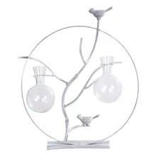 Креативные железные круглые растительные стеклянные гидропоники контейнеры для террариума скандинавские ваза для домашнего декора простые офисные настольные украшения Ремесло Gi