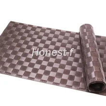 Термостойкие столовые приборы кофейного цвета, плетеные коврики для столовой, кухни