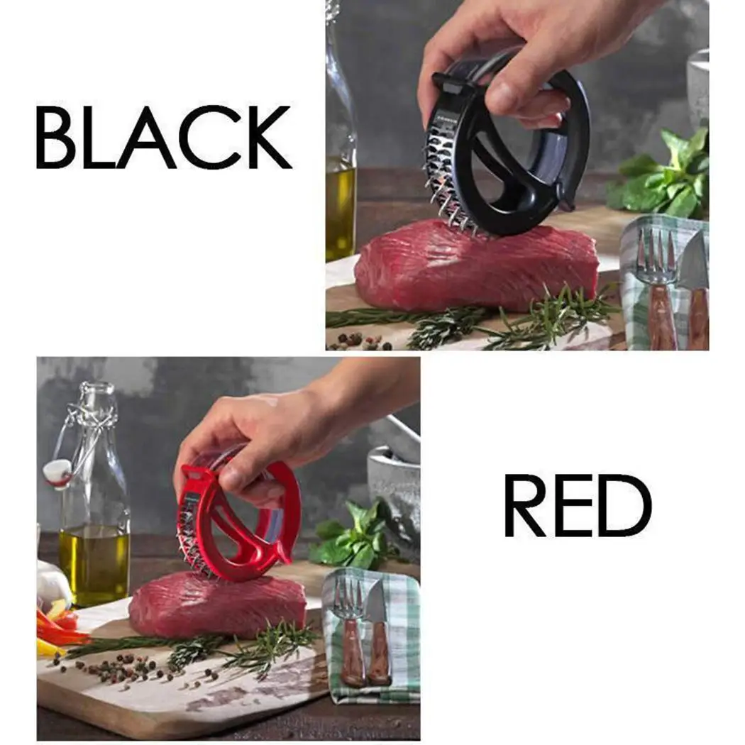 Professional Мясо Tenderizer для стейк из свинины курица дома нежное мясо красный черный