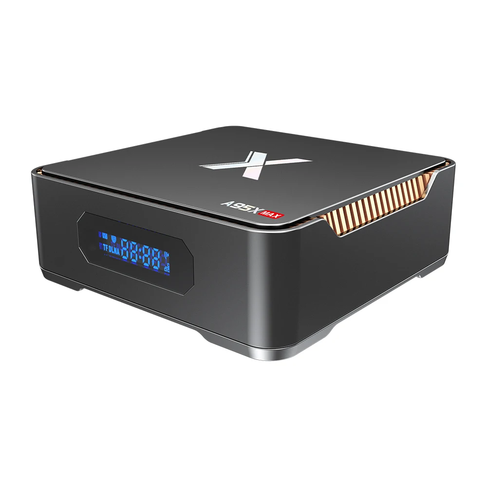 ТВ приставка A95X Max Amlogic S905X2 4 ГБ 64 Android 8 1 1000 Мбит/с 2 4G Wi Fi BT4.2 поддержка 4K 5 дюйма SSD HDD