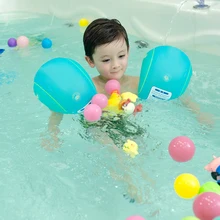 S/L рука плавает надувной для плавания повязки на руку Нетоксичные Дети плавать надувные нарукавники Floatation рукава руки кольца плавают дети