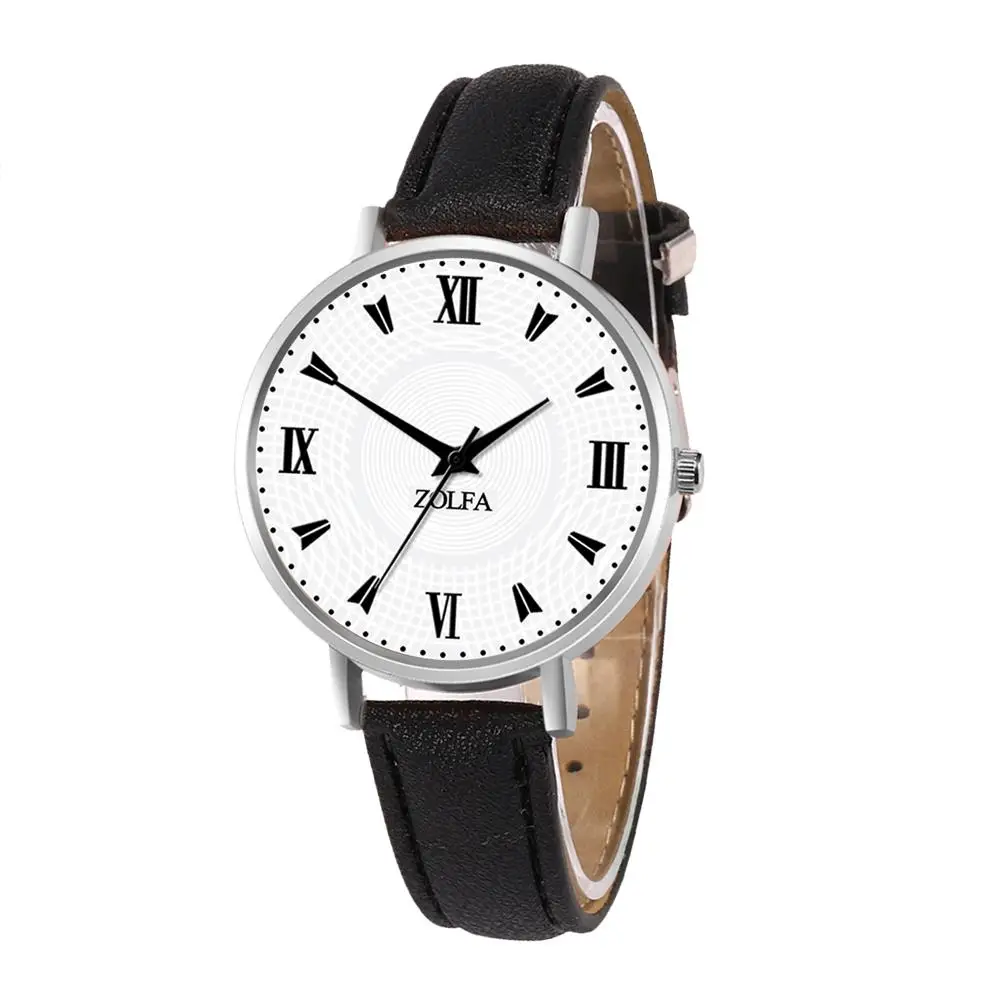 

Luxury Women's Quartz Watch Fashion Casual Elegant Leather Strap Round Watch Ladies Bracelet Gifts Adult Student For ZOLFA Hot