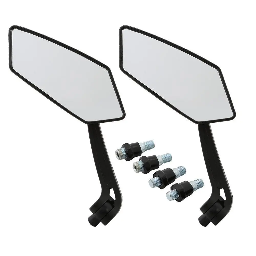

2x Adjustable Aluminum Motorcycle Side Rear View Mirror For Moped Scooter Right