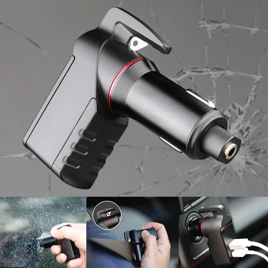 2.4A двойной зарядное устройство USB спасательное 2 Автомобильное быстрое аварийный