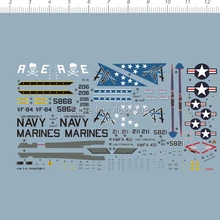 Деталь до 1/144 ВМС США ВВС США F-4J Phantom II истребитель модель морская декларация