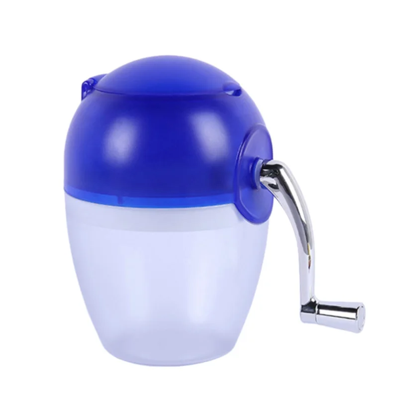 

Portable blue Ice Blender Manual Fruit Salad Snow Cone Machine Home Ice Maker Diy Smoothie Maker With Mini Chopper