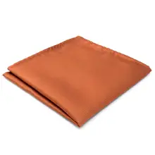 CH16 оранжевый однотонный мужской, карманный, квадратный шелковый носовые платки уникальный жаккардовый тканый носовой платок ручной работы 12,6"