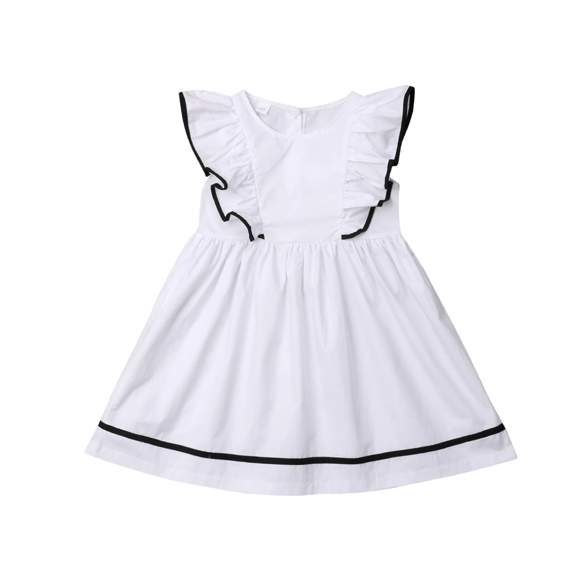 

Toddler Kid Baby Girl Clothes Ruffle Dresses Party Summer Ruffles Sleeve Brief Dress Summer Clothes Girls 3-11T