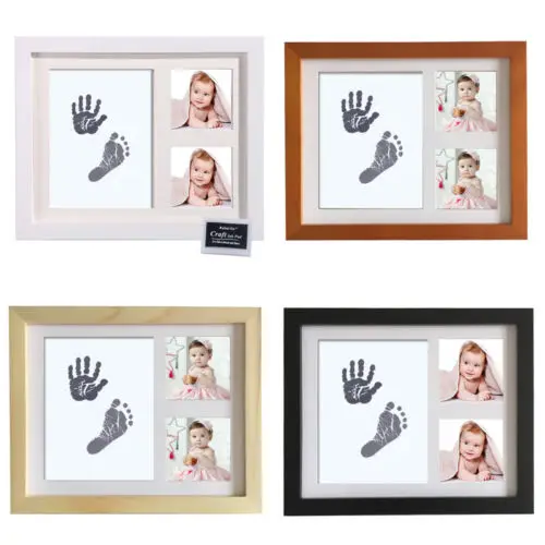 Cute Baby Newborn Handprint Footprint Imprint Touch Ink Pad Photo Frame Kit +Ink UK Hand Footprint Makers Cute Baby Newborn Handprint Footprint Imprint Touch Ink Pad Photo Frame Kit +Ink UK Hand Footprint Makers