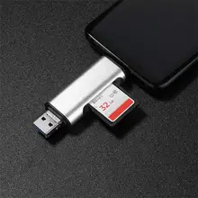 Тип C OTG SD TF кард-ридер 3 в 1 с USB женский интерфейс для телефонов Android PC Алюминий USB 3,0 Micro Usb карта адаптер