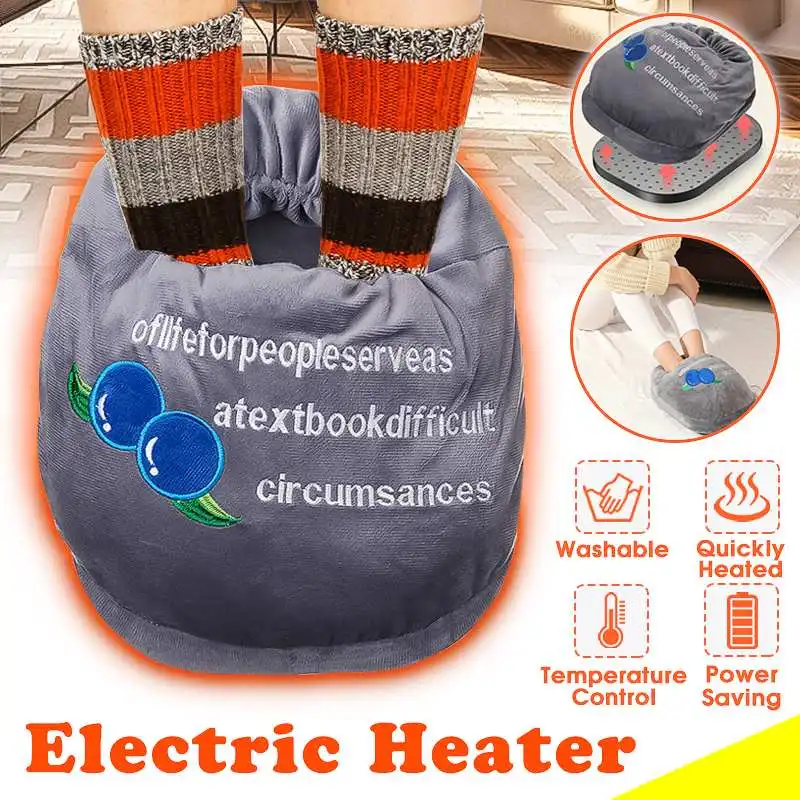 

Electric Warm Pad Foot Warmer Electric Heating Pad Electric Heating Feet Shoe Warmer SlippersElectric Slipper Flexible Heat Pad