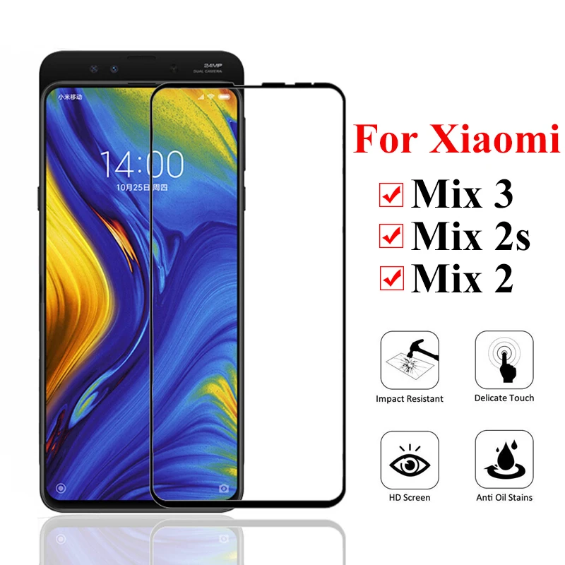 Стекло с полным покрытием для xiaomi mi mix 3 2 s закаленное стекло ksiomi mix3 mix2s mix2 xiaomei xiomi