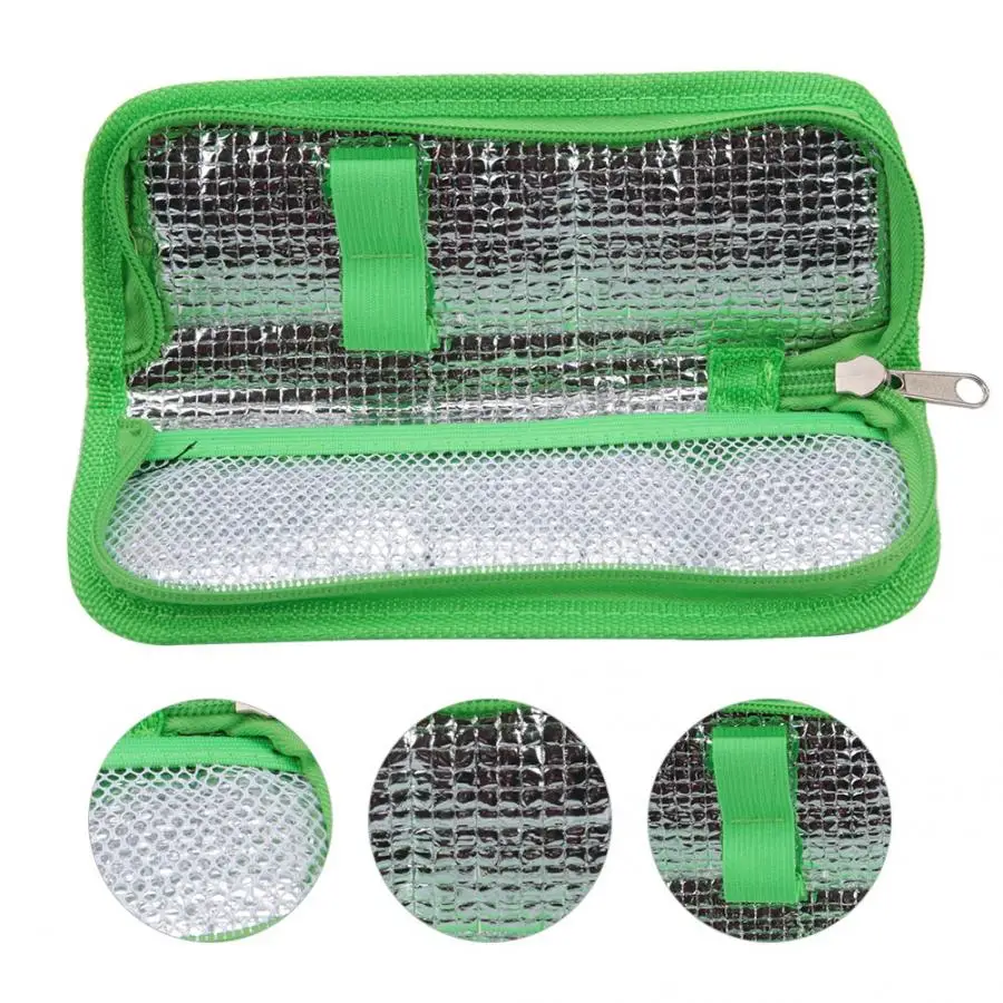 

Portable Diabetic Insulin Cooling Bag Protector Refrigerated Ice Pack Medical Cooler Insulation Organizer Travel Case Bag