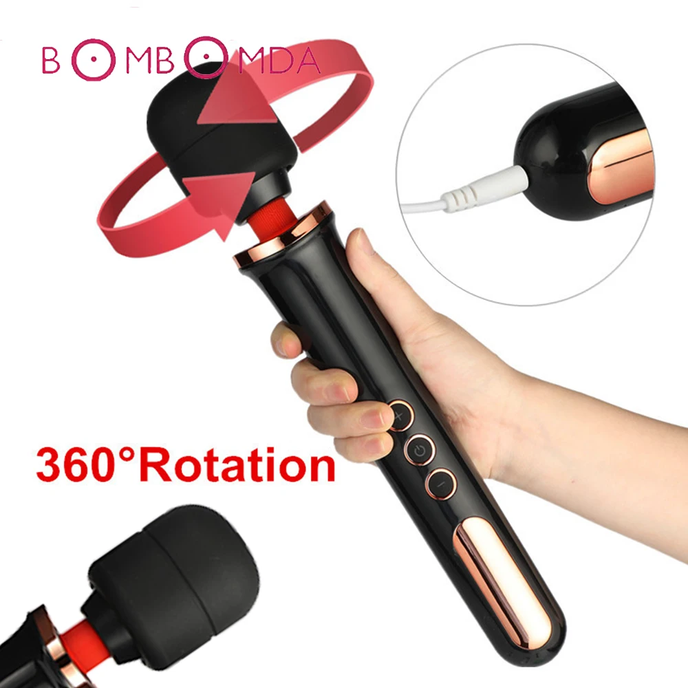 360 Rotation AV Magic Stick Vibrator for Woman G Spot Clitoris Stimulation Dildo Sex Toy For Women Vaginal Masturbation | Красота и