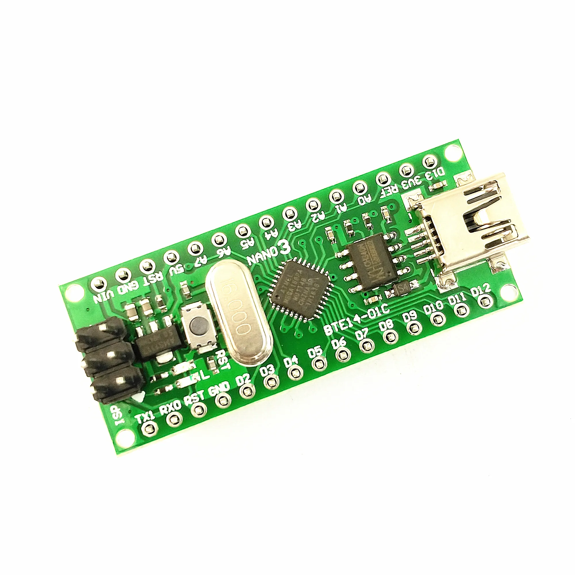 10 шт. Nano V3 ATmega168, CH340, mini USB, совместим с Arduino Nano V3.0 BTE14-01C M168