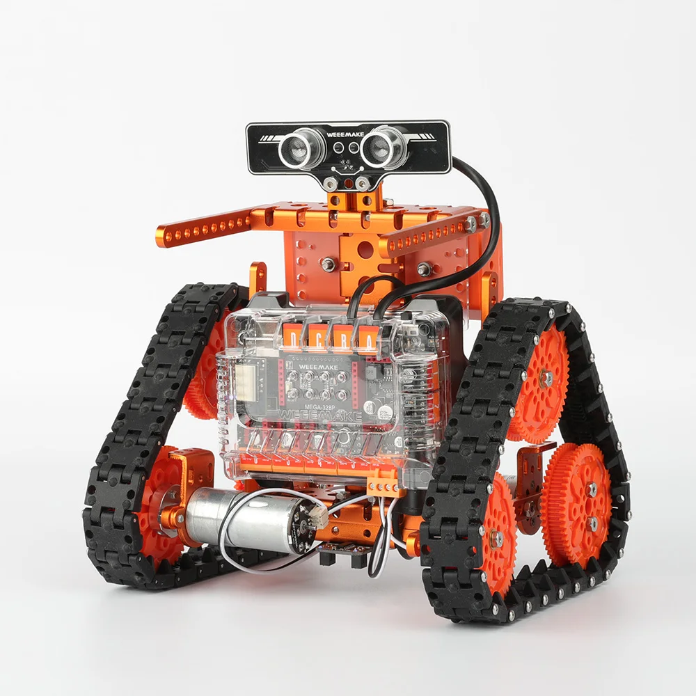 

Newest WeeeMake DIY 6 In 1 WeeeBot Evolution Smart RC Robot Car Kit Programmable APP Control Educational Kit For Kids Gift