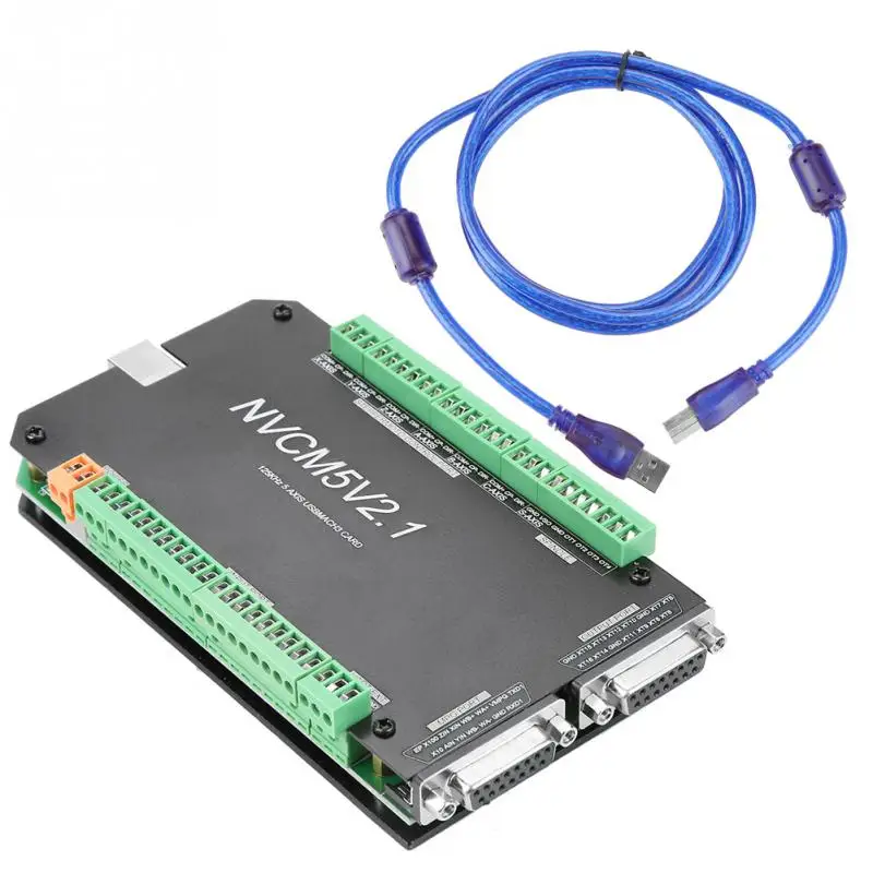 

NVCM 5 Axis CNC Controller MACH3 USB Interface Board Card for Stepper Motor