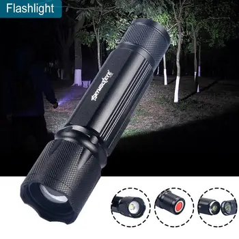 

Skywolfeye Telescopic Focus COB Magnet Flashlight Super Bright Aluminum Rechargeable 5 Modes Flashlight