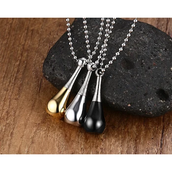 

Fashion New Style 1ML Titanium Steel Perfume Bottle Essential Oils With 62CM Chain Parfume Necklace For Women 50pcs