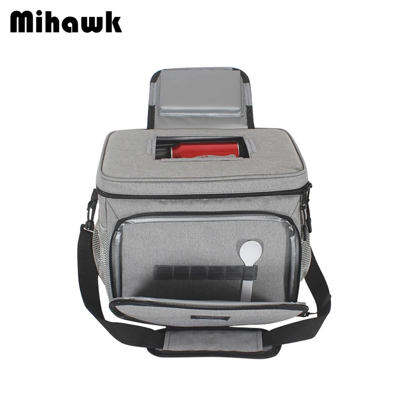 

Mihawk Bento Insulated Thermal Cooler Bag Trip Picnic Fresh Keeping Zip Tote Fruit Drink Thermo Dinners Cooler Hangbag Accessory