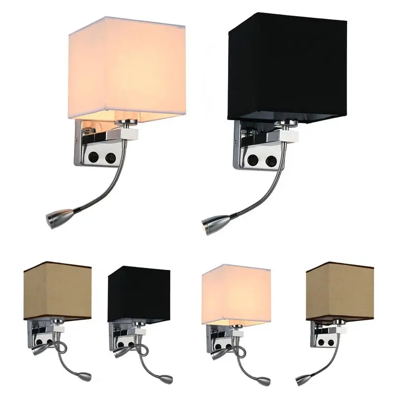 E27 Bedroom European Bedside Wall Lamp Simple American Led Hotel