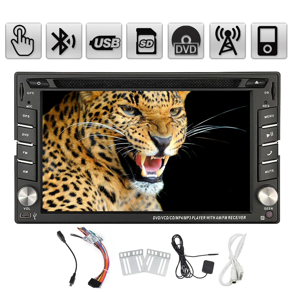 2 DIN Авторадио автомобильный DVD радио мультимедиа плеер gps навигации Bluetooth MP4 MP5