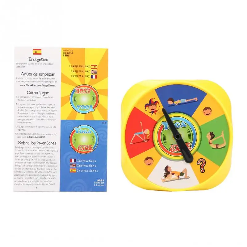 Childrens Toys Yoga Pose Card Game of Flexibility and Balance Family Board Games for Adults Kids Children with English French Spanish Manual